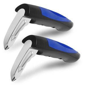 2Pcs 자동차 도어 보조 핸들 2-in-1 다기능 자동차 지원 핸들 창 차단기 노인 자동차 핸들 보조 비상 도구