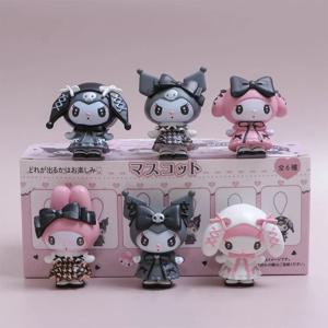 Sanrio 4cm 미니 Kuromi 마이 멜로디 블라인드 박스 만화 캐릭터 피규어 인형 서프라이즈 가방 귀여운 모델 컬렉션 장난감 크리스마스 선물