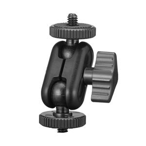 15mm 볼 360이 포함된 더블 볼 헤드 매직 암 °   Gopro DSLR 카메라 모니터 비디오 라이트 마이크 삼각대용 1/4''나사 확장 마운트