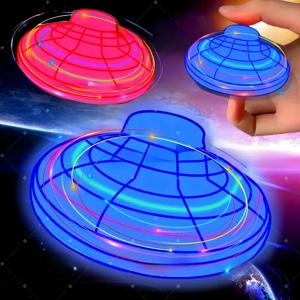 360 °   플라잉 볼 장난감 매직 볼 플라잉 스피너 비행 자이로 UFO 손가락 끝 드론 항공기 유도 자이로 스코프 감압 장난감