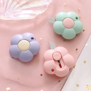 1-3pcs 귀여운 미니 꽃 유틸리티 나이프 박스 나이프 종이 커터 편지 오프너 아트지 커터 카와이 편지지