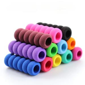 어린이를위한 30pcs 연필 그립 필기 소프트 스폰지 다이아몬드 페인팅 드릴 펜 그립 Anti-slip Finger Guard Corrector Papeleria