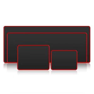 1PCS 사무실 전자 스포츠 게임 마우스 패드 대형 두꺼운 간단한 검은 책상 매트 정밀 잠금 가장자리