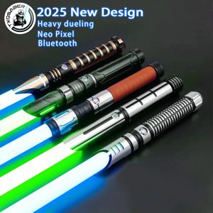 TXQSABER 광선검 하이 퀄리티 SNV4 RGB 부드러운 스윙 금속 칼자루, 스트랩 블래스터 포스 제다이 훈련 코스프레, 아이 장난감
