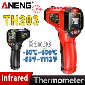 ANENG TH203 디지털 적외선 온도계 -50~600 ℃   온도 측정기 비접촉 고온계 테스터 IR 습도계 산업용 도구