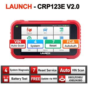 LAUNCH X431 CRP123E V2.0 OBD2 자동차 자동 스캐너 SAS 오일 ETS DPF 블리드 재설정 진단 도구 엔진 ABS 에어백 SRS AT 코드 리더