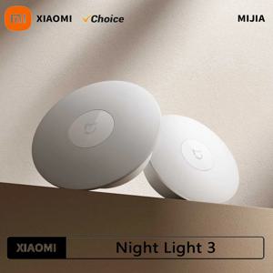 기존 XIAOMI Mijia 야간 조명 3 조정 가능한 밝기 적외선 스마트 인체 센서 스마트 홈 생활을위한 마그네틱베이스