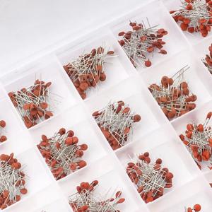 300pcs/960pcs 세라믹 커패시터 키트 세트 2pF-0.1uF 전자 부품 커패시터 모듬 키트 IC 샘플 DIY