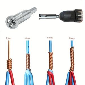 전기 드릴 와이어 트위스터 도구 4.0mm² - 효율적인 전기 작업을 위한 고속 스트리핑 및 트위스트