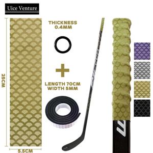 열 수축 슬리브 아이스 하키 스틱 테이프, 두꺼운 0.4mm 하키 그립 테이프, 테니스 낚시 배드민턴 스포츠 스틱 그립