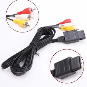 1.8m AV 오디오 케이블 복합 비디오 코드 6피트 라인, Nintendo 64/N64/GameCube/NGC SNES SFC TV 게임 콘솔과 호환 가능