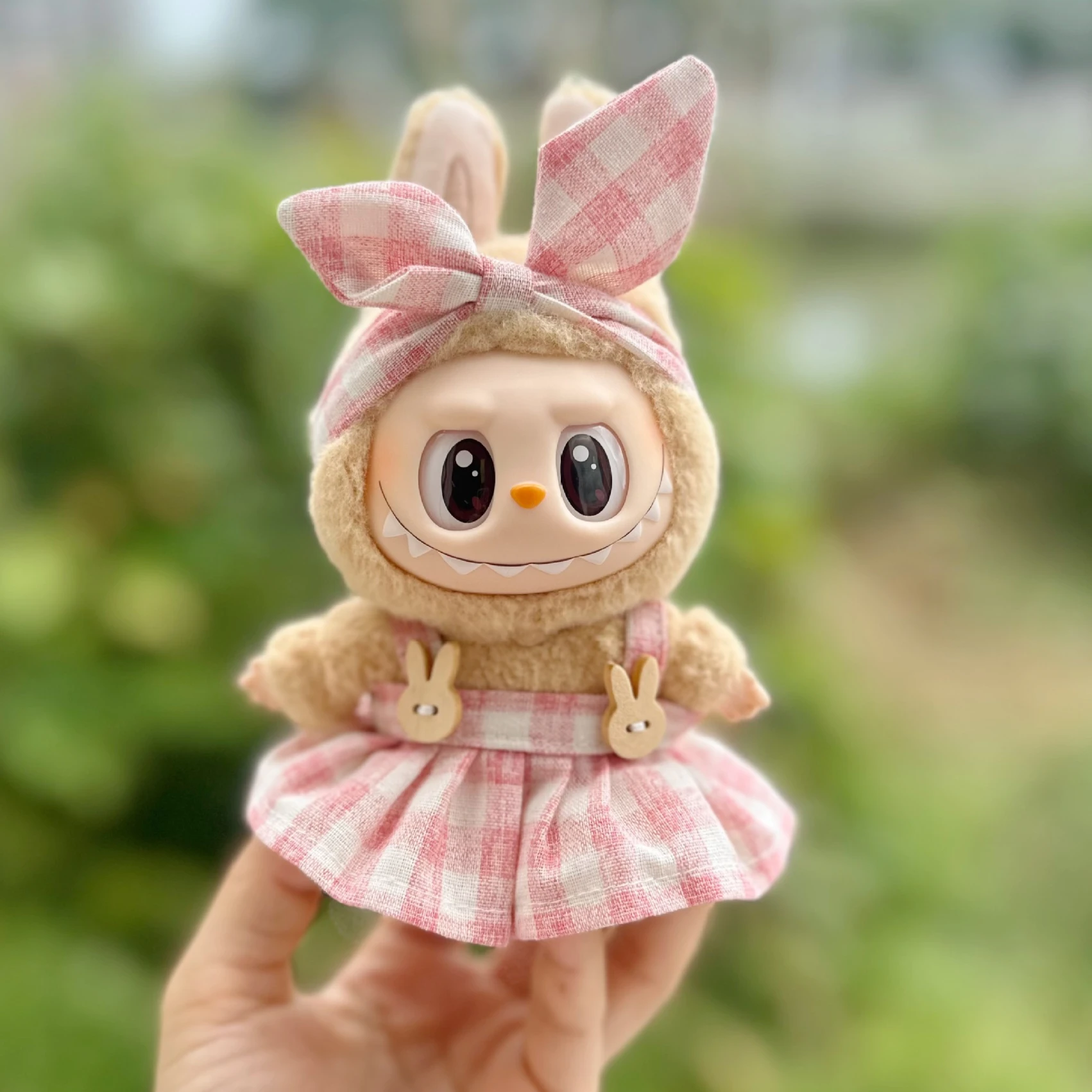 LABUBU 인형 의류 복장 액세서리 15-17cm Labubu Idol V1 V2 세련된 복장 의류 스포츠 레저 정장 의류 선물
