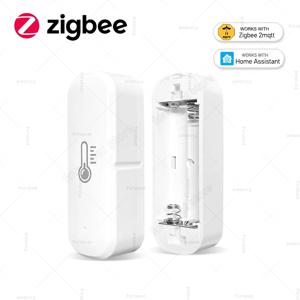 스마트 지그비 온도 습도 센서 홈 실내 습도계 온도계 스마트 앱 원격 모니터 Alexa Zigbee2MQTT와 함께 작동