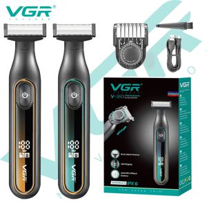 VGR 360 헤어 트리머, 가정용 방수 충전식 조절식 헤어 트리머, 전신 세척 가능, 왕복 남성 트리머