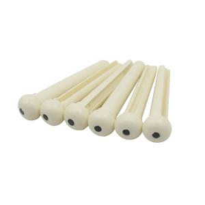 Miwayer 기타 뼈 브리지 핀 6pcs 6 & 12 현 어쿠스틱 기타 고정 현 손톱 용 실제 뼈 표백되지 않은 현 손톱