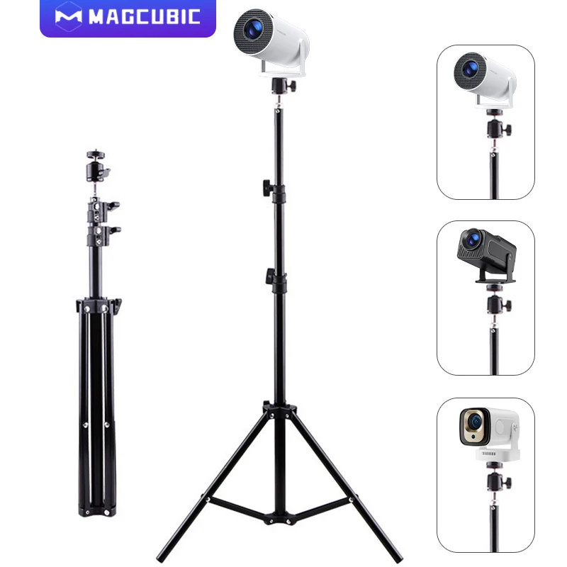 HY300 Pro HY320 미니 프로젝터 여행용 삼각대 스탠드 마운트 용 Magcubic 확장형 범용 휴대용 브래킷