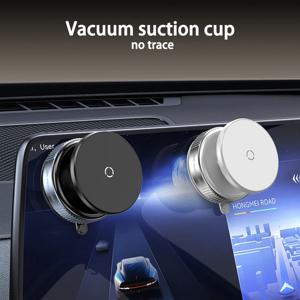 차량용 휴대폰 홀더, Magsafe 자기 진공 지능형 차량용 마운트 360 °   회전 자기 진공 흡착 흡입 컵 브래킷 자동차