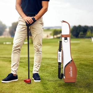Kaiersn 남성 여성 PU 초경량 휴대용 공원 골프 가방