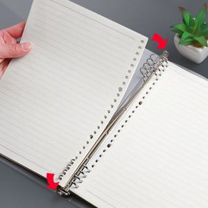 60 시트 교체 가능한 리필 루스 리프 노트 A4 A5 B5 나선형 바인더 용지 색인 쓰기 도서 편지지 사무실 학교 용품