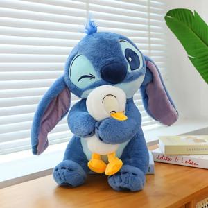 **30CM 카와이 스티치 애니메이션 피규어 인형 귀여운 만화 소파 베개 달래기 장난감 패션 침실 장식 친구를위한 크리스마스 선물