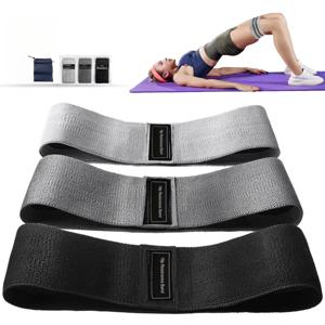 패브릭 저항 엉덩이 부티 밴드 Glute 허벅지 탄성 운동 밴드 스쿼트 서클 스트레치 피트니스 스트립 루프 요가 체육관 장비