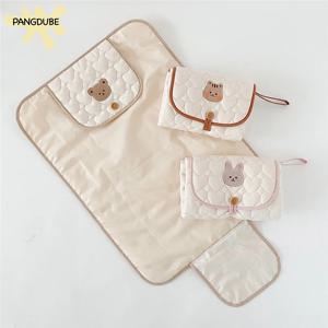 PANGDUBE 부드러운 기저귀 교환 패드 접이식 신생아 기저귀 패드 아기 변경 매트 휴대용 귀여운 기저귀 매트리스 아기 물건