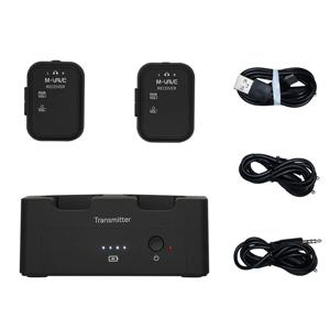 M-VAVE SWS12 WP-12 2.4G 무선 이어폰 모니터 시스템, 충전식 송신기 2 수신기, 볼륨 버튼, 음소거 기능