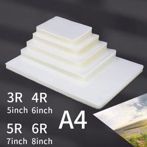 50/100Pcs 3R 4R 5R 6R A4 80 마이크 5/6/7/8 인치 라미네이팅 필름 PET EVA 플라스틱 필름 사진/파일/카드/그림 용 핫 라미네이터 용