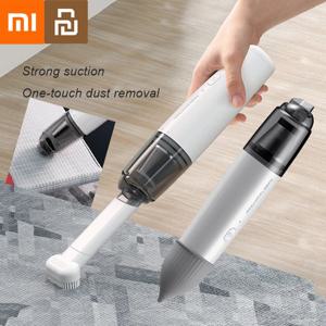 Xiaomi Youpin 진공 청소기 자동차 홈 휴대용 핸드 헬드 무선 충전 금속 필터 요소 브러시 헤드가있는 미니 고전력