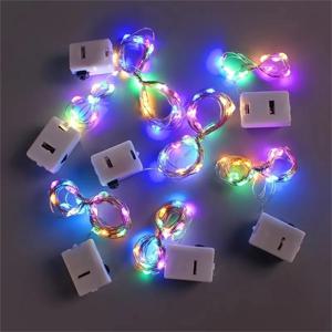 4PC/10PC/40PC LED2M20LED 요정 배터리 전원 스트링 라이트, 배터리 제외, 결혼식, 파티, 침실, 꽃다발 장식에 사용
