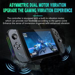 Joy-Con 컨트롤러용 FORswitch 무선 NS 호스트용 왼쪽 및 오른쪽 컬러 조명이 있는 RGB 소형 핸들