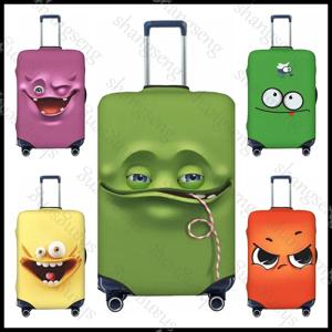 재미 있은 표현 두꺼운 탄성 수하물 보호 커버 지퍼 정장 가방 가방 커버 트롤리 커버 여행