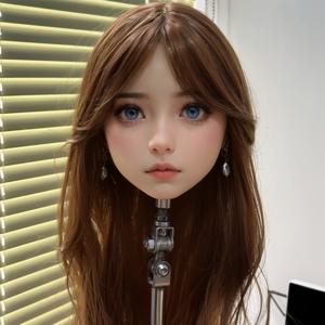 m16 볼트 포트가 달린 남녀 공용 성인 모형머리에 맞춤 가발과 눈동자가 포함되어 있다