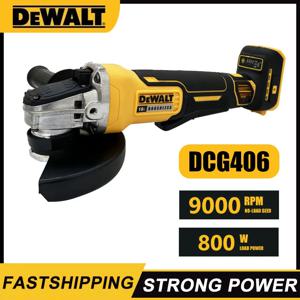Dewalt DCG406 125MM 브러시리스 앵글 그라인더 9000RPM 무선 커팅 머신 임팩트 폴리 셔 기계 20V 충전식 전동 공구