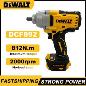 Dewalt DCF892 812N.m 브러시리스 전기 렌치 1/2 인치 무선 임팩트 드라이버 고 토크 3 속도 자동 수리 전동 공구