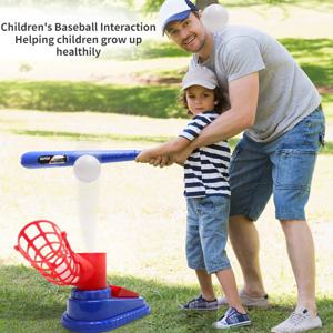 어린이 스포츠 야구 공 세트 장난감 조정 가능한 자동 피칭 야구 기계 장난감 부모-자식 상호 작용 장난감