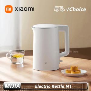 새로운 XIAOMI MIJIA 전기 주전자 N1 빠른 뜨거운 끓는 스테인레스 물 주전자 220V 스마트 전기 주전자 1.5L 1500W 홈 커피