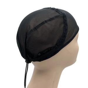 IRUIBEAUTY 1PC 나일론 3/4 풀 캡 하프 조절 가능한 가발 모자 (Drawstring 포함) 가발 제작을위한 통기성 스판덱스