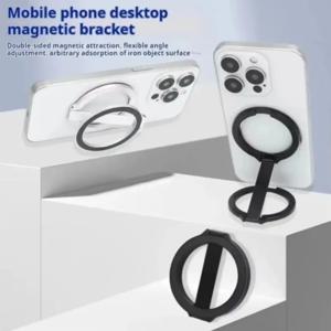 Magsafe 마그네틱 금속 강력한 흡입 스탠드 용 1PC 회전 양면 Sdsorption 합금 휴대용 범용 데스크탑 크리 에이 티브