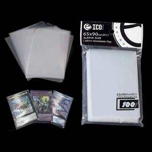 200pcs(2Packs) 65*90mm 카드 슬리브 카드 보호기 Three Kingdom Football Star Card 투명 보드 게임의 매직 킬러