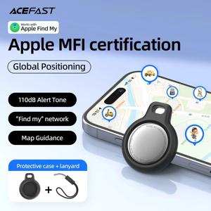 Apple용 분실 방지 트래커 1/4개, 내 Bluetooth GPS 트래커 찾기 기능 포함, 수하물, 열쇠, 어린이, 애완동물용, IOS MFi 키 파인더 (케이스 포함)