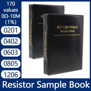 저항기 키트 SMD 북 0805 저항기 모음 키트 0201 0402 0603 1206 1% FR-07 170 값 0R-10M Smd DIY 샘플 북