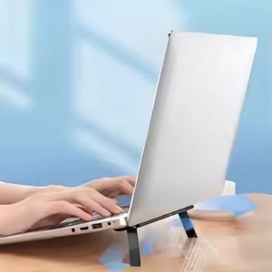 범용 노트북 스탠드 – MacBook Pro/Air, Lenovo, Samsung 등을 위한 조절 가능한 인체공학적 라이저 | 냉각 설계 | 접이식 및 휴대용