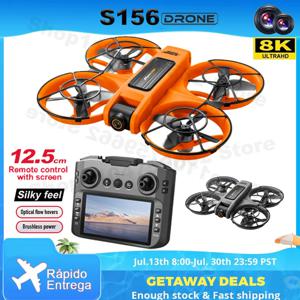 NEW S156 드론 8K HD 카메라 360 ° 스턴트 듀얼 렌즈 GPS 5G WiFi 브러시리스 모터 접이식 쿼드콥터 (항공 촬영 및 선물용)