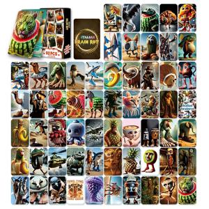 92PCS 이탈리아 Brainrot 카드 Tung Tung Tung Sahur Tralalero Tralala Collectible Cards 소년을위한 클래식 장난감 소녀 생일 선물