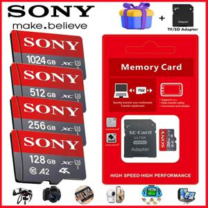소니 마이크로 SD TF 카드 미니 1TB 메모리 카드 클래스 128GB 256GB 고속 카드 메모리 플래시 메모리 TF 메카드 C10 샤오미용