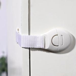 10pcs 어린이 안전 캐비닛 잠금 아기 증거 보안 수호자 서랍 도어 캐비닛 잠금 플라스틱 보호 어린이 안전 도어 잠금 장치
