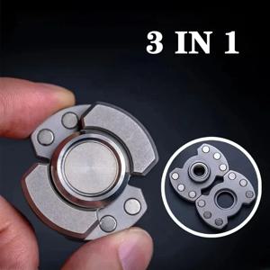 금속 마그네틱 슬라이더 변환 핸드 스피너 푸시 카드 미니 EDC 스트레스 릴리프 푸시 카드 성인 Fidget Toys Anti Anxiety