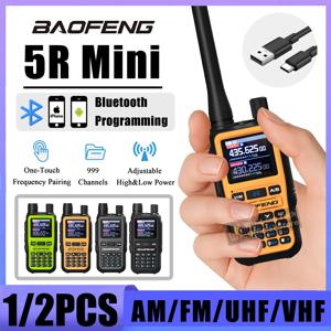 Baofeng UV 5R 미니 워키 토키 블루투스 프로그래밍 주파수 호핑 유형-C 잭 여러 색상 듀얼 PTT 캠핑 햄 라디오