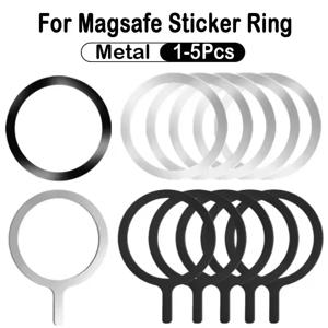 10/5/1PCS Magsafe 무선 충전기 용 얇은 자기 금속 플레이트 링 철판 스티커 자석 자동차 전화 홀더 유니버설
